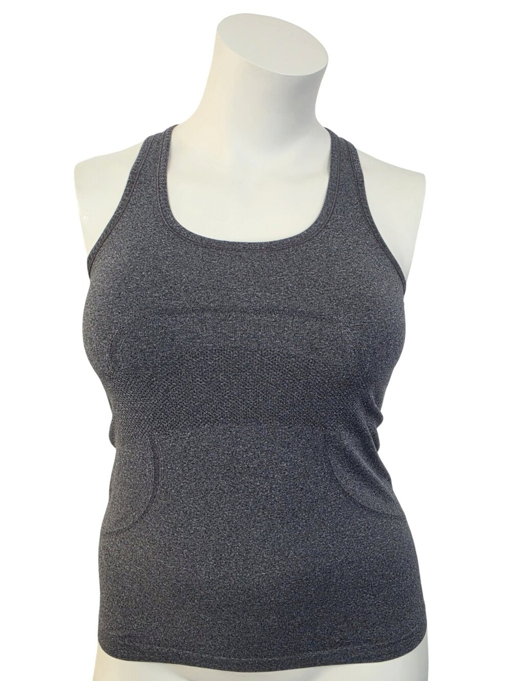 Lululemon Swiftly Tech Racerback Tank Heathered Gray/Black Size 8